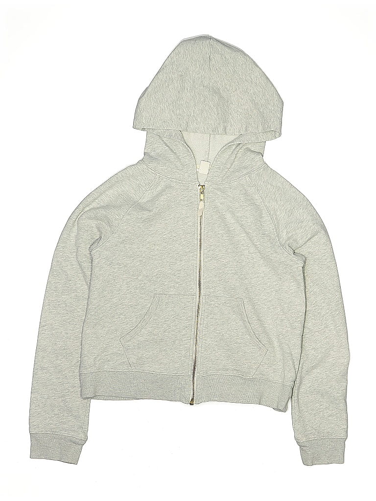 Crewcuts Silver Zip Up Hoodie Size L (big kids) - photo 1