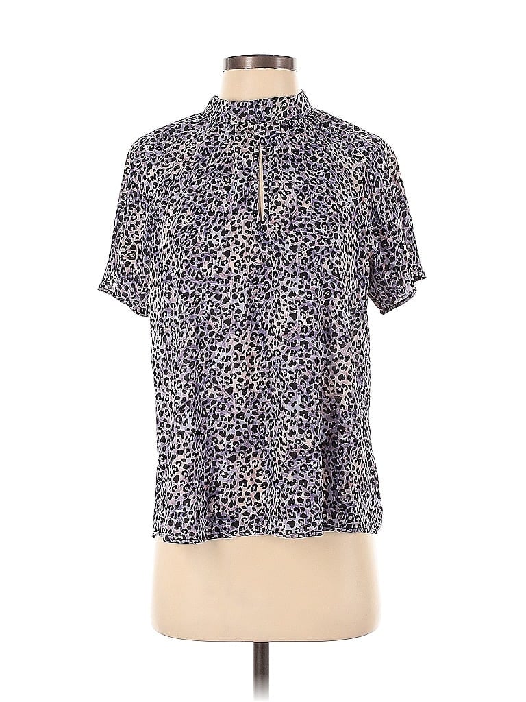 Click to view more detailed imagery on our partner's website Pre-owned Peyton Jensen Short Sleeve Blouse In Purple