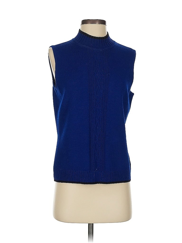 St. John Sport Blue Sweater Vest Size S - photo 1