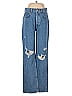 Anine Bing Hearts Blue Jeans Size 28 waist - photo 1