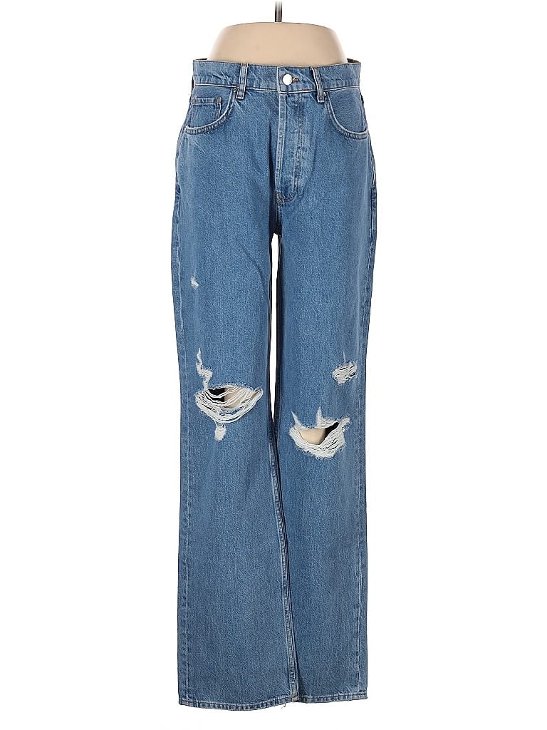 Anine Bing Hearts Blue Jeans Size 28 waist - photo 1