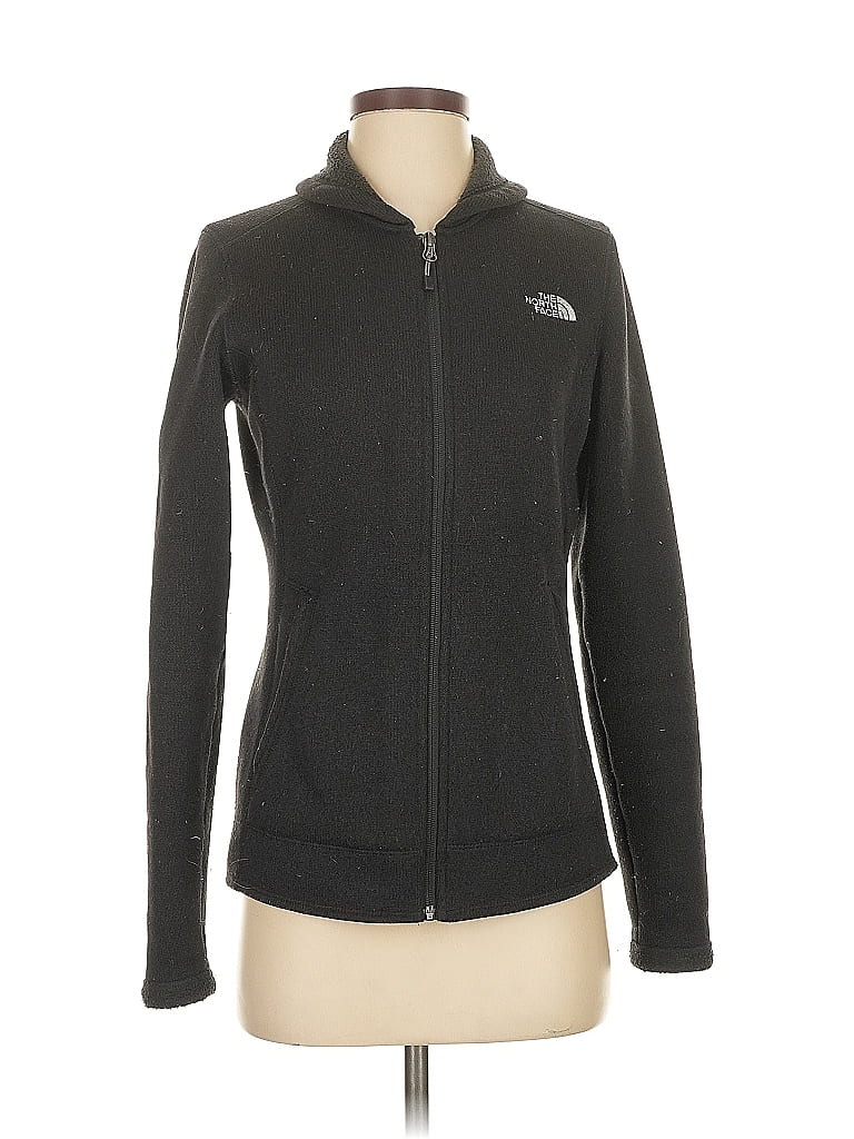 Pre-owned The North Face Zip Up Hoodie In Black