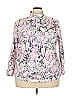 T by Talbots Print Pink Jacket Size 3X - photo 1