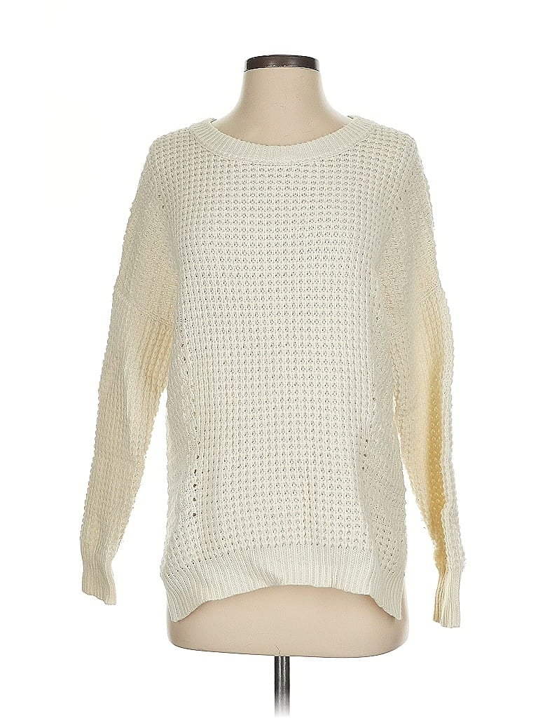 Pre-owned Madewell Pullover Sweater In White