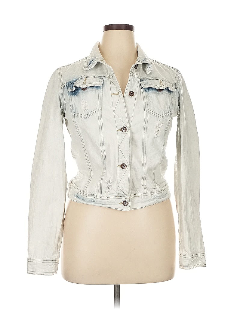 Mudd 100% Cotton White Denim Jacket Size XL - photo 1