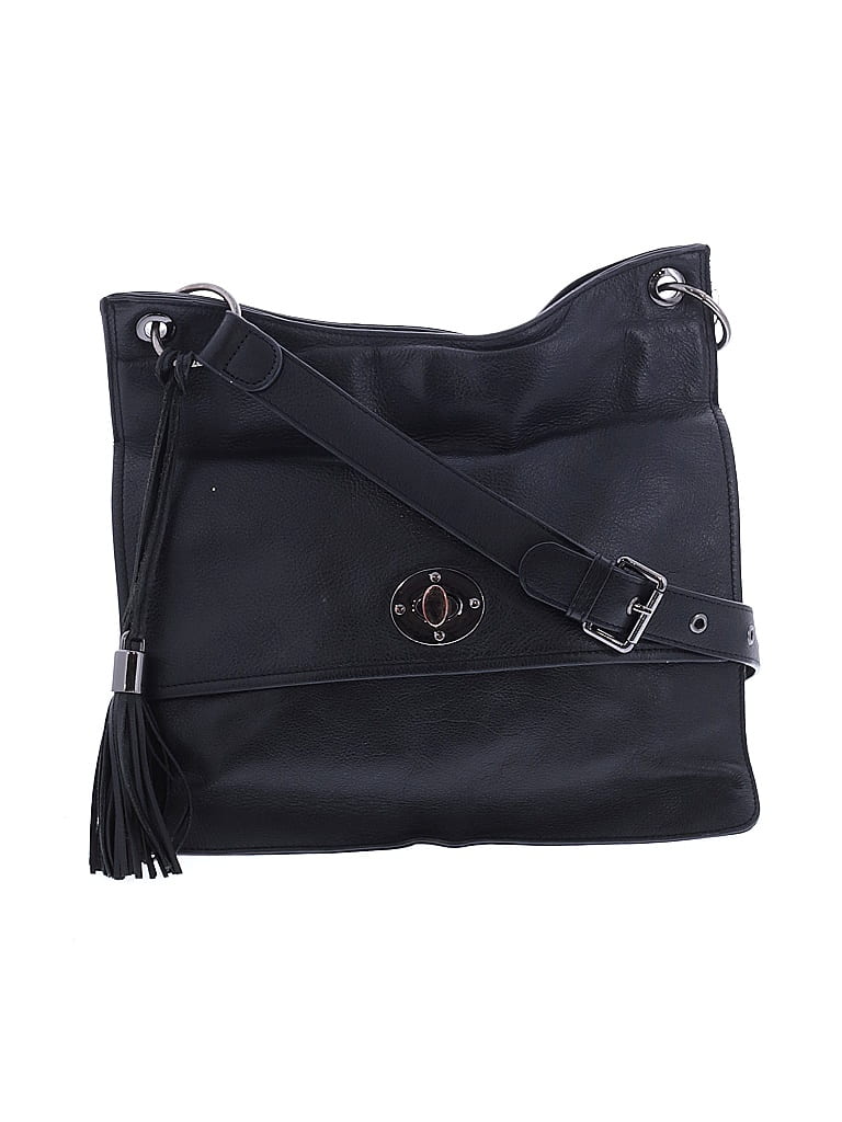 RACHEL Rachel Roy 100% Leather Black Leather Crossbody Bag One size - photo 1