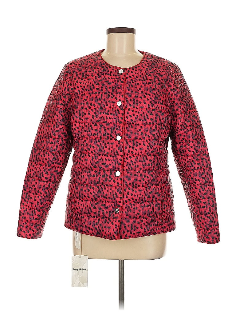 Tommy Hilfiger Animal Print Red Jacket Size M - photo 1