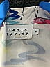 Tanya Taylor 100% Silk Print Blue Silver Casual Dress Size 6 - photo 7