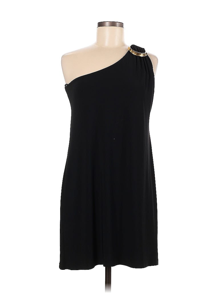 Boston Proper Solid Black Cocktail Dress Size M - photo 1