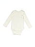 Gerber 100% Cotton Solid Ivory White Long Sleeve Onesie 18-24 MO / 24 MO - photo 2