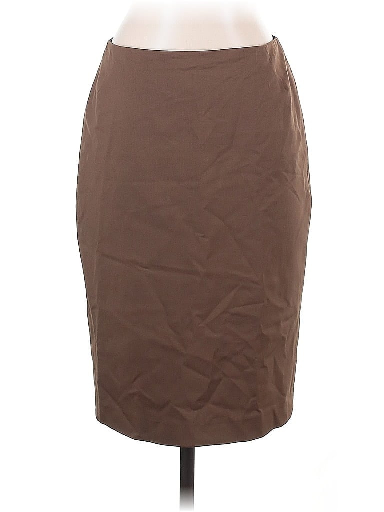 Pre-owned Lafayette 148 Casual Skirt In Brown