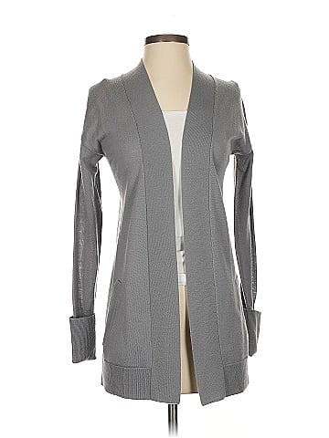 R | Label Wool Cardigan (view 1)
