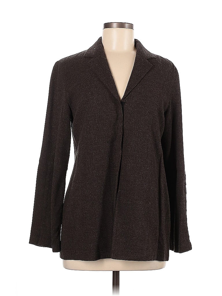 Pre-owned Jjill Blazer Jacket In Brown