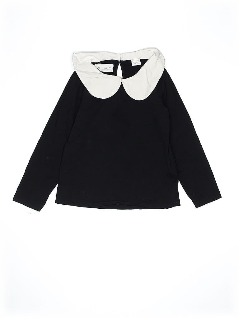 Zara Kids Black Long Sleeve Blouse Size 5 (big kids) - photo 1