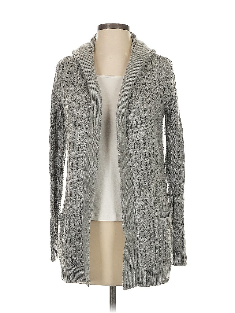 Pre-owned Theory Cardigan Sweater In Gray