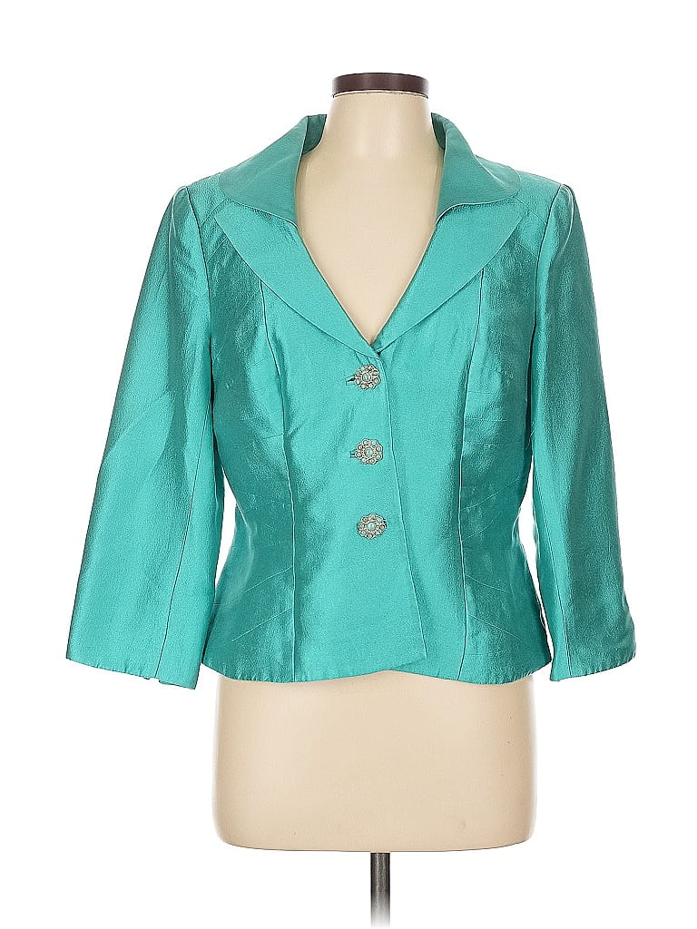 Kay Unger Teal Blazer Size 12 - photo 1