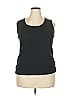 Roaman's 100% Cotton Black Sleeveless T-Shirt Size 18 - photo 1