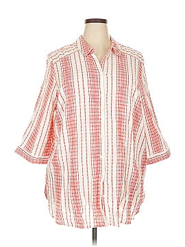 Catherines 3/4 Sleeve Button Down Shirt
