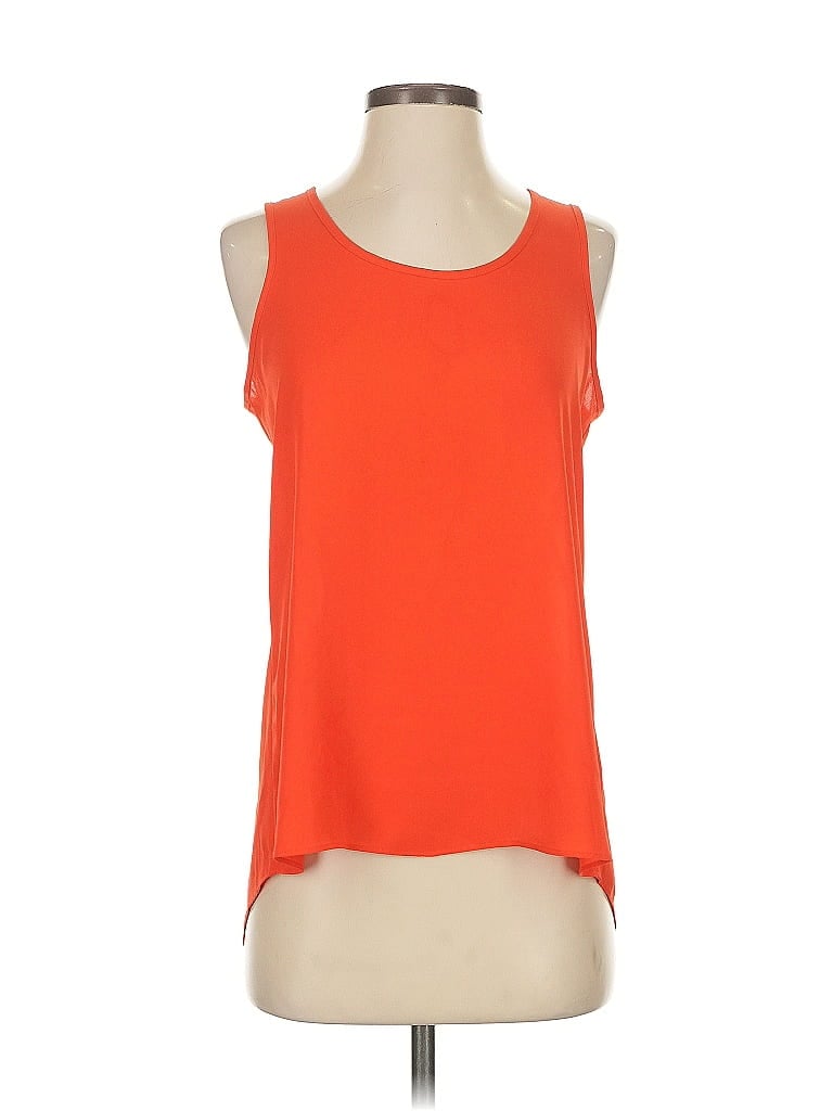 Pre-owned Express Sleeveless Top Orange Scoop Neck Tops