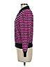 St. John Collection Chevron-herringbone Purple Cardigan Size 6 - photo 5
