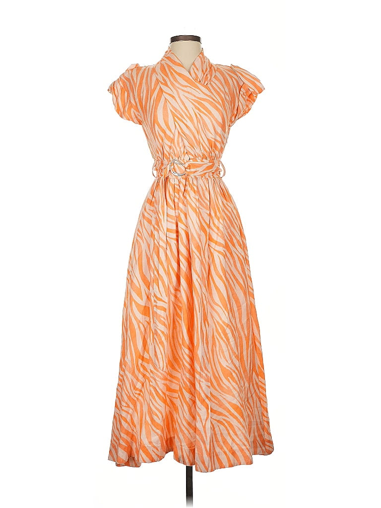 Pre-owned Derek Lam Collective Casual Dress In Orange