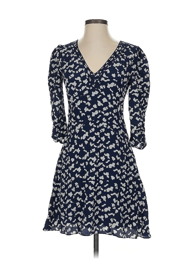 Tanya Taylor 100% Silk Blue Casual Dress Size 0 - photo 1