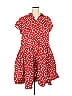 Ellos 100% Cotton Hearts Red Casual Dress Size 2X - photo 1