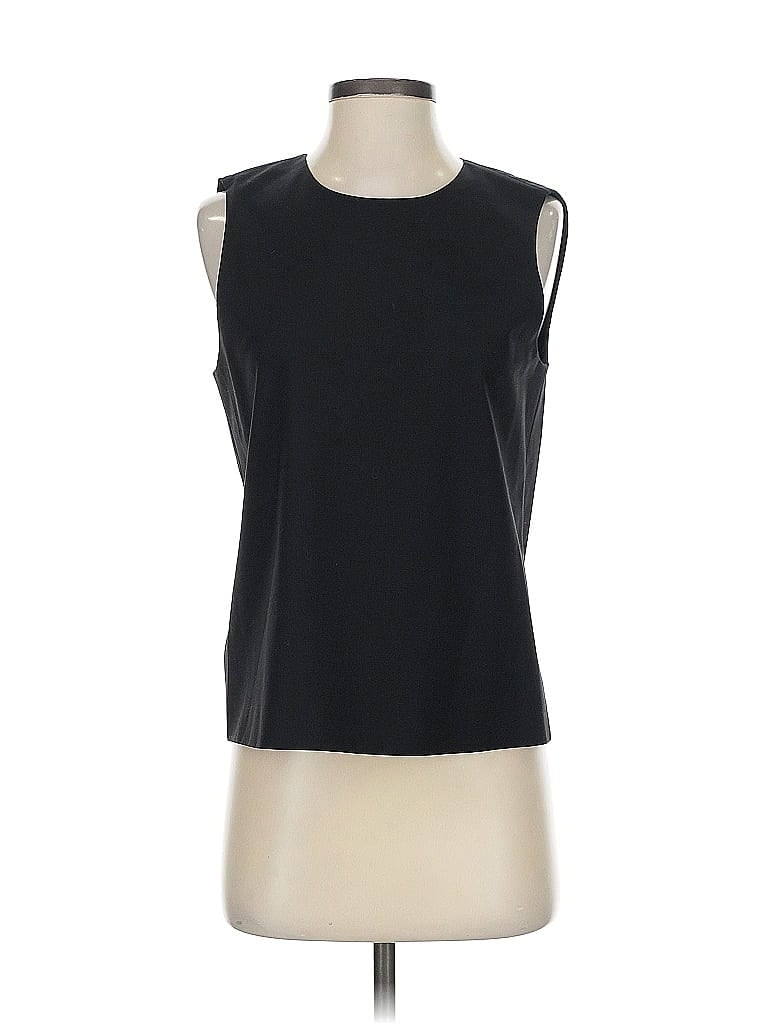 Pre-owned Theory Sleeveless Top Black Boatneck Tops