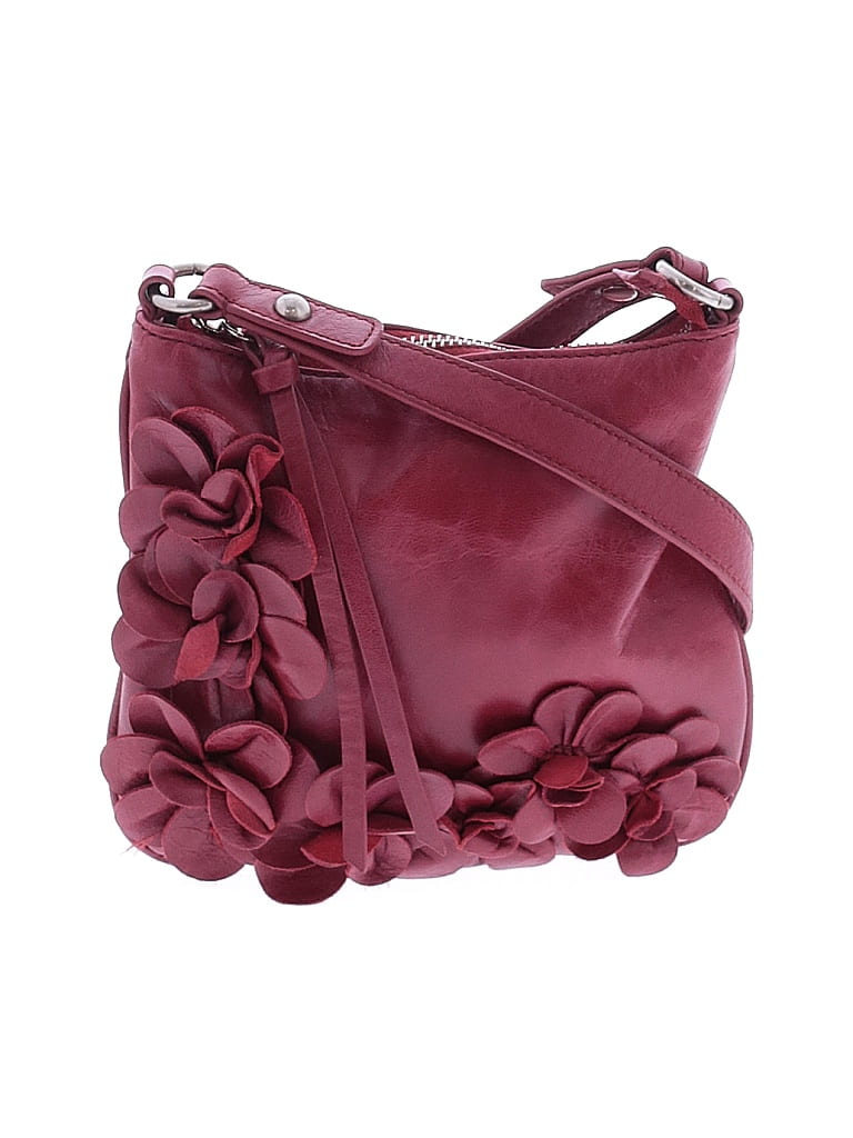 Steven by Steve Madden 100% Leather Floral Burgundy Red Crossbody Bag One size - photo 1
