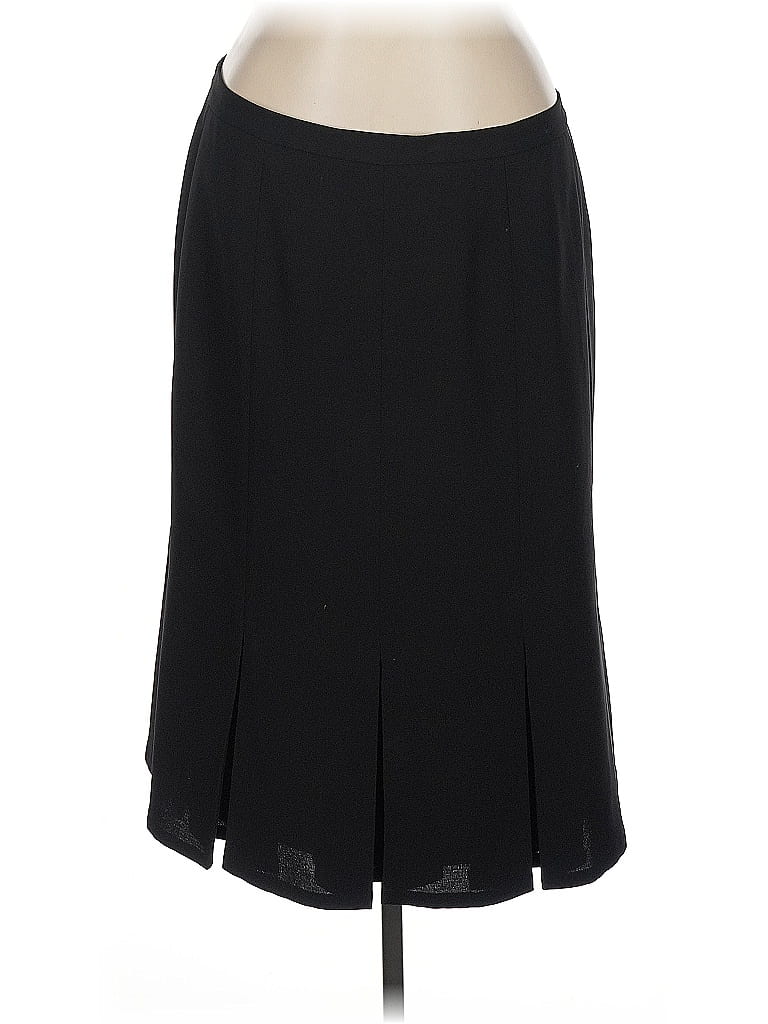 Jones Studio 100% Polyester Solid Black Formal Skirt Size 16 - photo 1