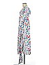 Tanya Taylor 100% Silk Print Blue Silver Casual Dress Size 6 - photo 5