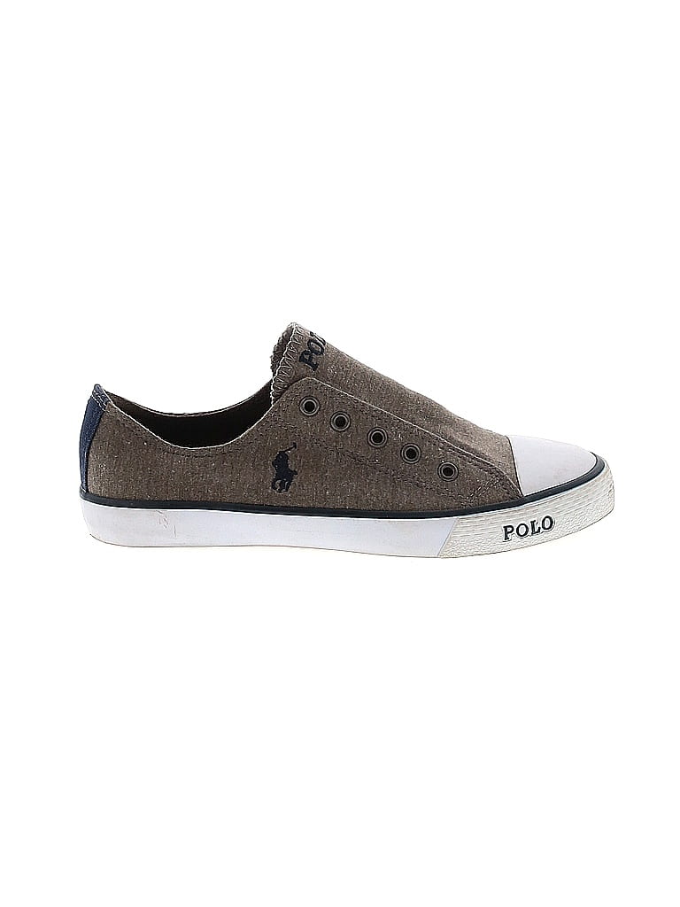 Polo by Ralph Lauren Solid Gray Sneakers Size 3 - photo 1