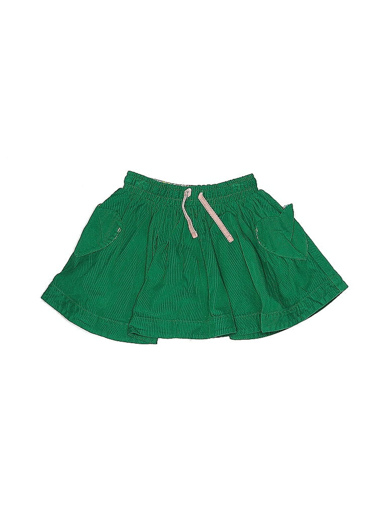 Mini Boden 100% Cotton Solid Green Skirt Size 5 (big kids) - photo 1
