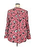 D&Co. Floral Pink Long Sleeve Blouse Size 2X - photo 2
