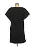 Zara W&B Collection 100% Cotton Solid Black Casual Dress Size M - photo 2