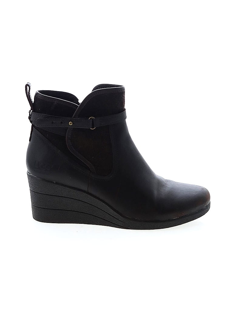 Ugg Australia Black Brown Ankle Boots Size 8 - photo 1