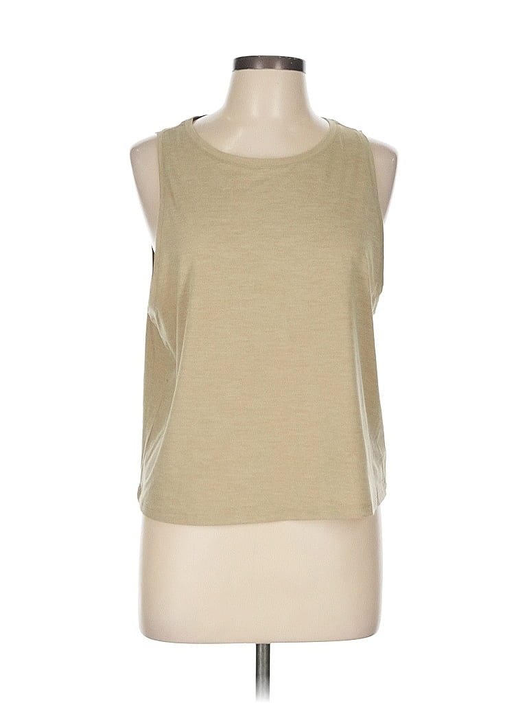 Gap Fit Tan Sleeveless T-Shirt Size L - photo 1
