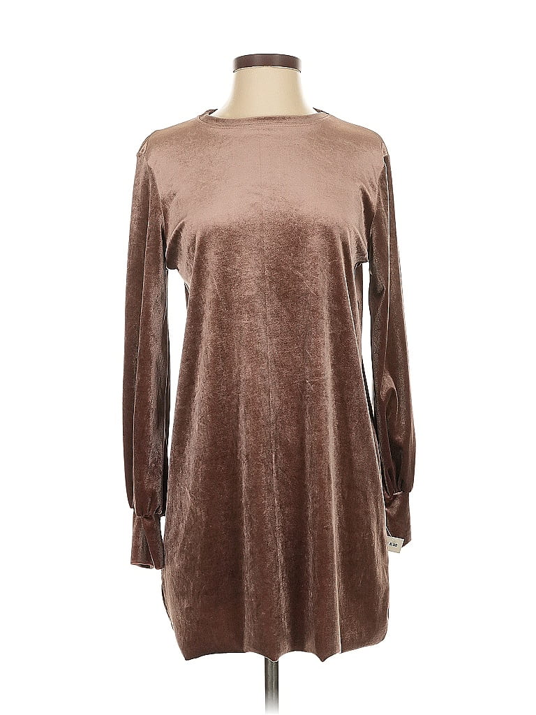 Zara W&B Collection Brown Casual Dress Size S - photo 1