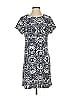 Jude Connally Print Blue Casual Dress Size S - photo 1
