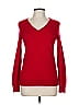 C by Bloomingdales 100% Cashmere Red Cashmere Pullover Sweater Size M - photo 1
