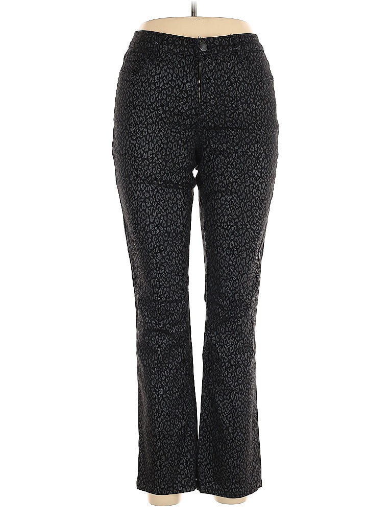 Laura Ashley Polka Dots Black Jeans Size 10 - photo 1