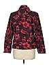 Christopher & Banks 100% Cotton Floral Red Jacket Size L - photo 2