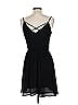 Lush 100% Polyester Solid Black Cocktail Dress Size L - photo 2
