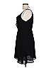 Lush 100% Polyester Solid Black Cocktail Dress Size L - photo 5