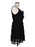 Lush 100% Polyester Solid Black Cocktail Dress Size L - photo 4