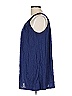 White Stag 100% Polyester Blue Sleeveless Blouse Size L - photo 5