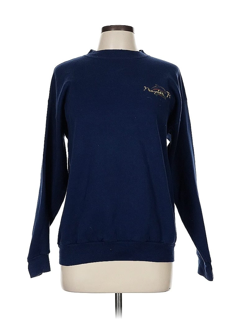Click to view more detailed imagery on our partner's website Pre-owned Hanes Sweatshirt In Blue