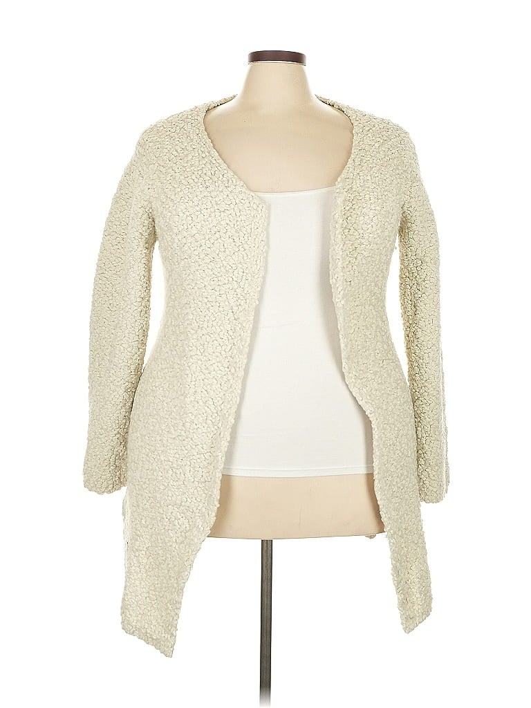 Pol 100% Nylon Ivory Cardigan Size 3X - photo 1