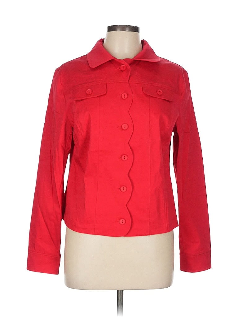 Pre-owned Raffinalla 3/4 Sleeve Button Down Shirt In Red