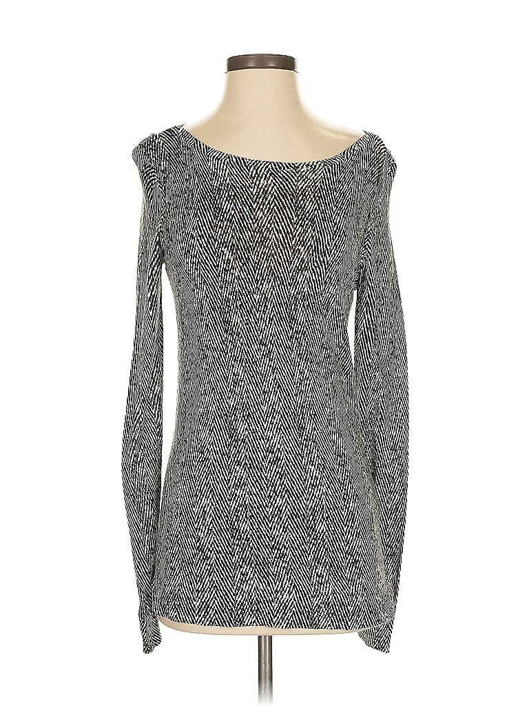 Pre-owned White House Black Market Pullover Sweater In Silver